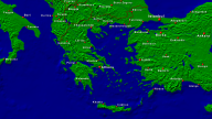 Greece Towns + Borders 1280x720
